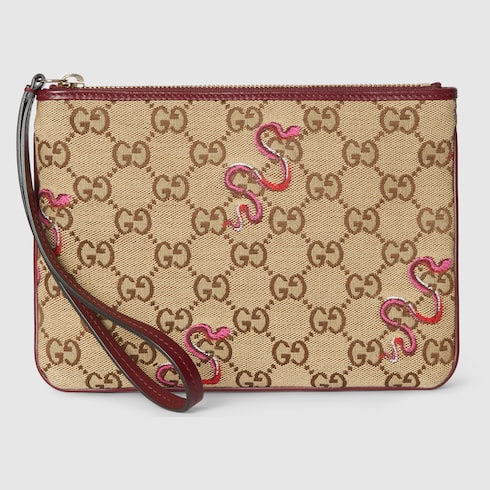 Outlet Gucci Snake Motif Pouch