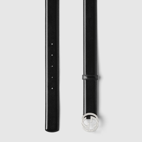 Belt with Interlocking G engraved buckle Detail 2