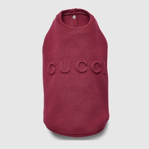 Embossed cotton pet sweatshirt Detail 2