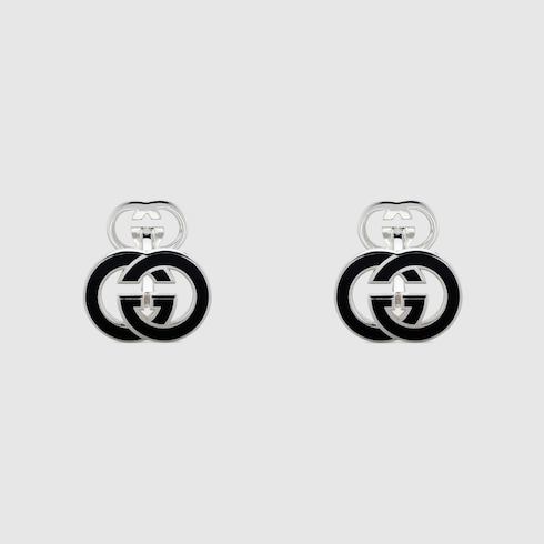 Gucci Interlocking enamel cufflinks Detail 2