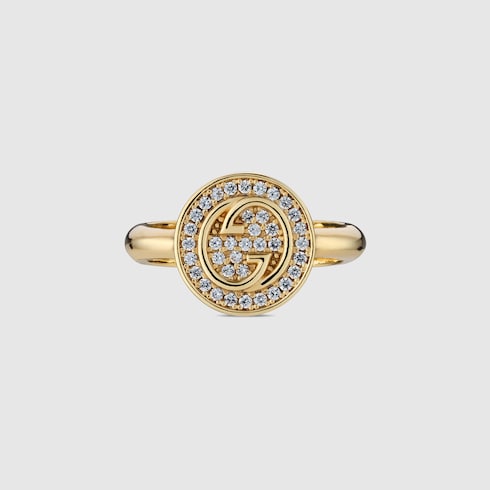 Gucci Blondie crystal ring