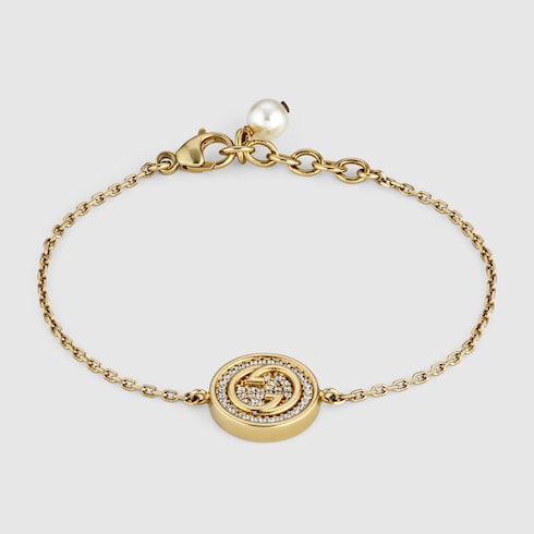 Gucci Blondie bracelet with crystals Detail 2