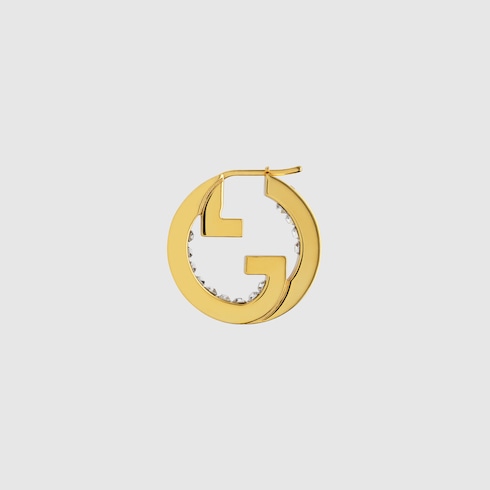 Gucci Blondie系列仿水晶环形耳环