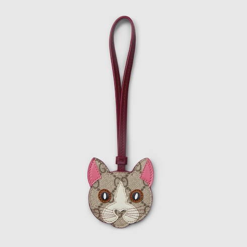 Cat-shaped bag charm