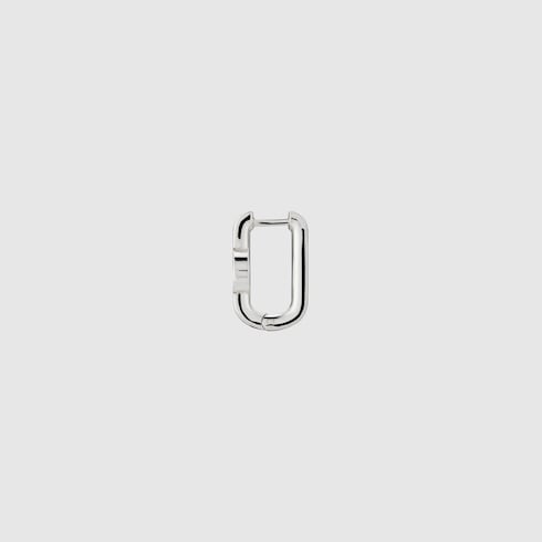 Gucci Interlocking系列环形耳环