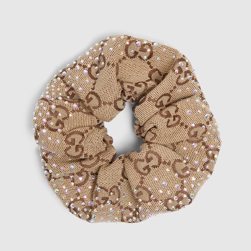 Scrunchie aus GG Canvas mit Kristallen