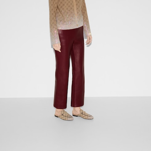Mules Princetown avec détail Mors en cristaux pour femme