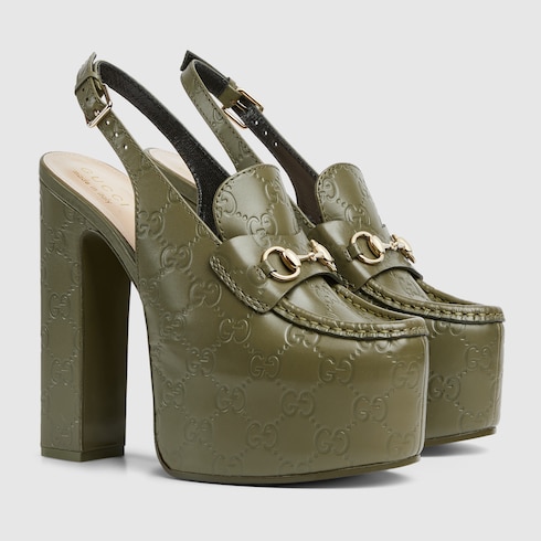 Women's Horsebit platform loafer slingback Detail 2