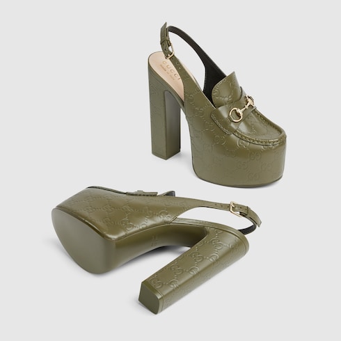 Women's Horsebit platform loafer slingback Detail 6