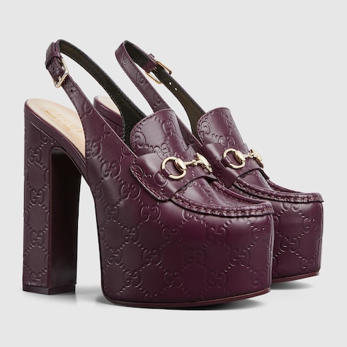 Women's Horsebit platform loafer slingback Detail 2