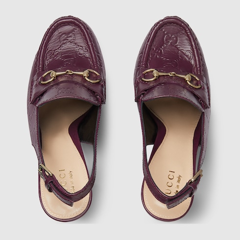 Women's Horsebit platform loafer slingback Detail 5