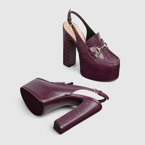 Women's Horsebit platform loafer slingback Detail 6