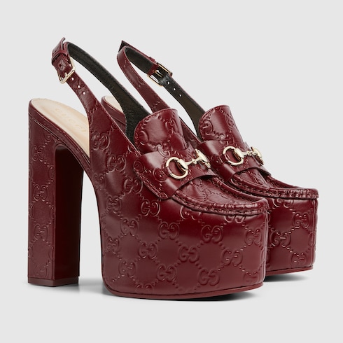 Women's Horsebit platform loafer slingback Detail 2