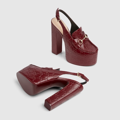 Women's Horsebit platform loafer slingback Detail 6