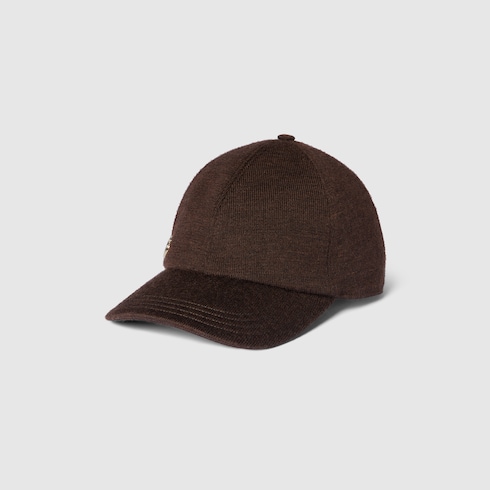 Wool baseball hat with Double G Detail 2