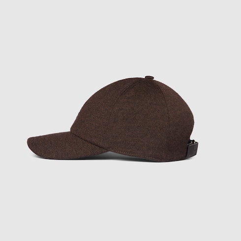 Wool baseball hat with Double G Detail 2