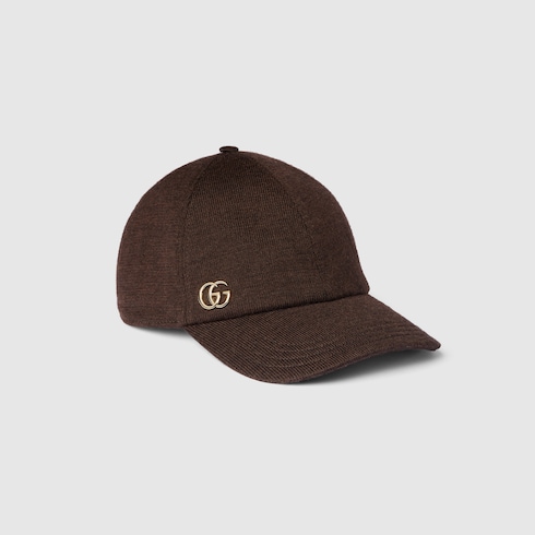 Wool baseball hat with Double G Detail 4