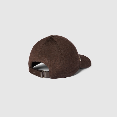 Wool baseball hat with Double G Detail 5