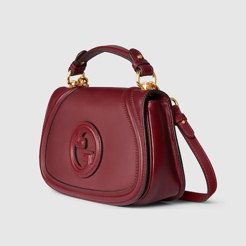 Bolsa con asa superior pequena Gucci Blondie inPiel roja Rosso Ancora GUCCI MX