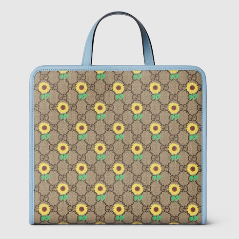 Children's printed GG tote bag