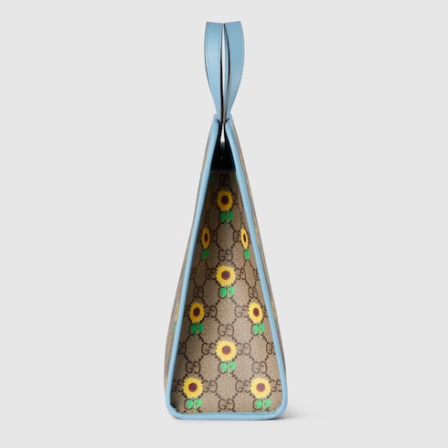 Children's printed GG tote bag