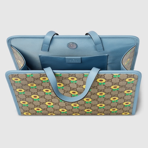 Children's printed GG tote bag