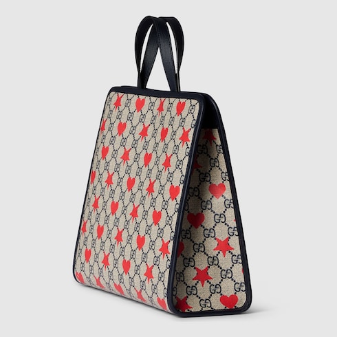 Borsa shopping bambino in tessuto GG stampato