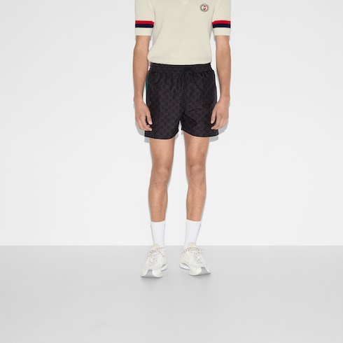 GG print nylon swim shorts Detail 3