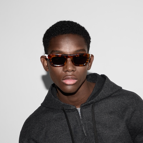Sonnenbrille mit rechteckigem Rahmen