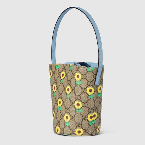Children's printed GG bucket bag