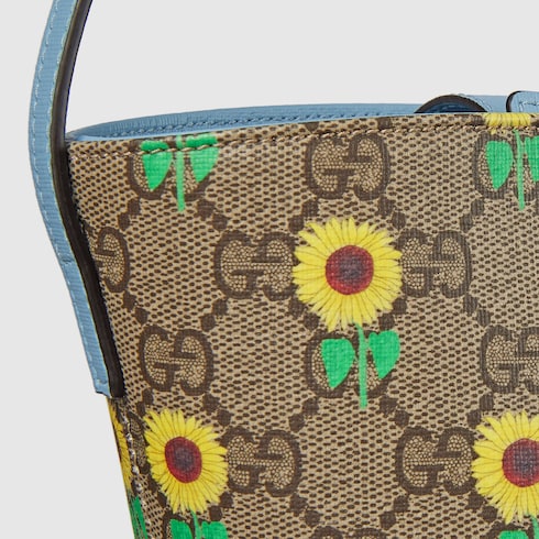 Children's printed GG bucket bag