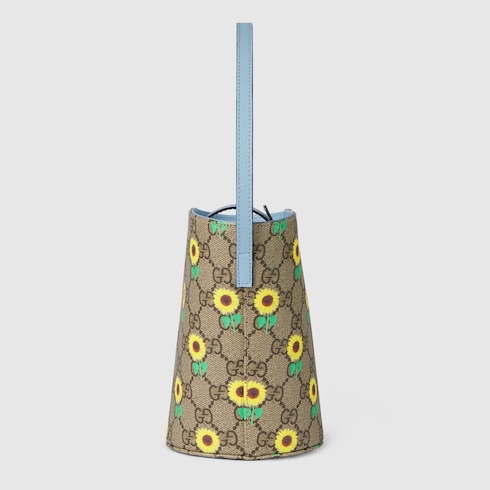 Children's printed GG bucket bag