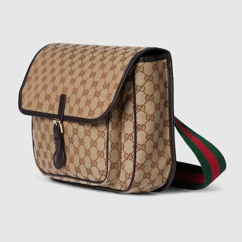 Children's GG canvas messenger bag