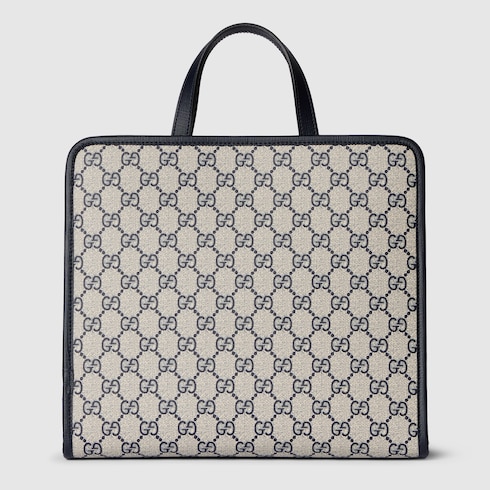 Borsa shopping bambino in tessuto GG stampato
