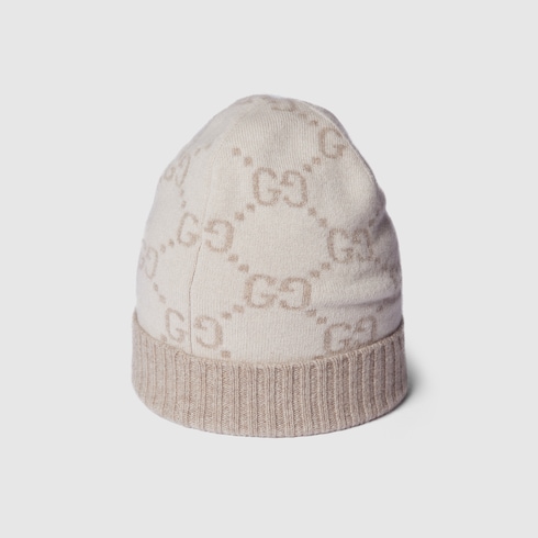 Cappello in jacquard di cashmere GG
