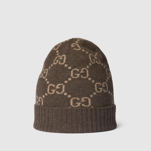 Mütze aus GG Kaschmirjacquard