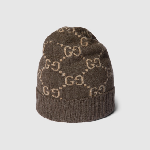 GG cashmere jacquard hat Detail 5