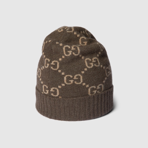 Mütze aus GG Kaschmirjacquard