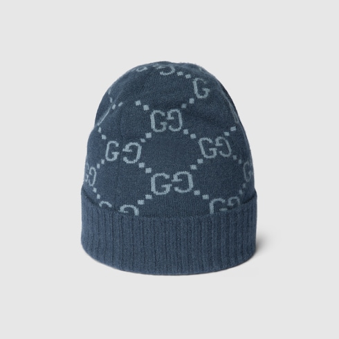 Cappello in jacquard di cashmere GG