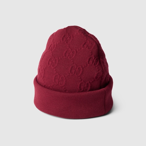 GG wool blend jacquard hat
