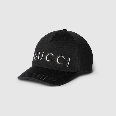 Gucci Wool single hat with fox hair ball on sale