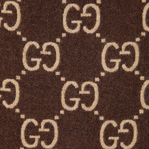 Cape en jacquard de laine GG