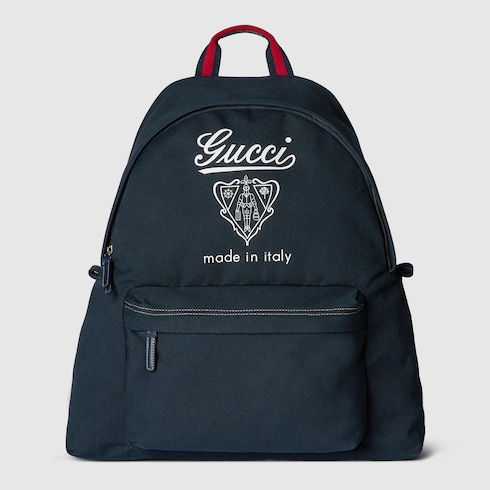 Mochila de lona estampada tamaño maxi