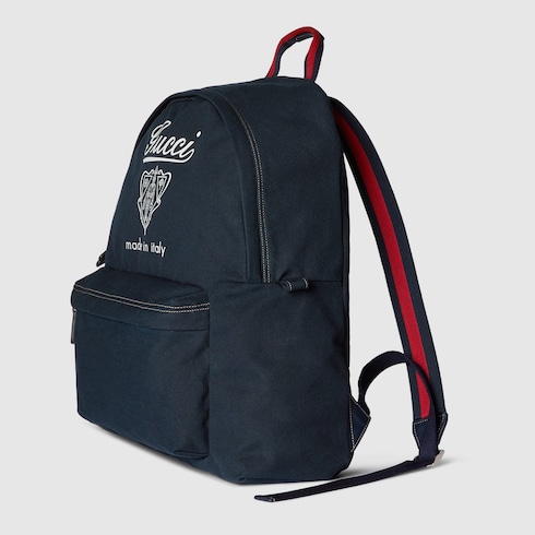 Mochila de lona estampada tamaño maxi
