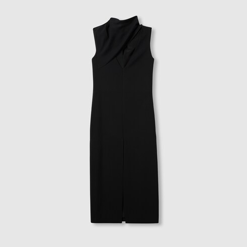 Gucci Women Ivory Sable One-Shoulder Dress