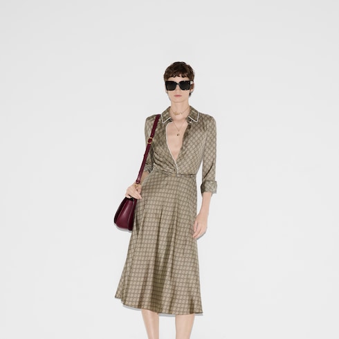 Kleid aus GG Seidentwill