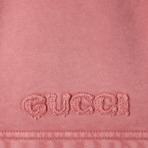 Embroidered cotton jersey shorts