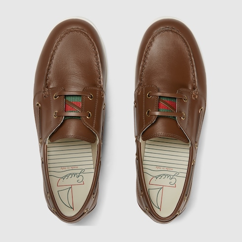 Scarpa da barca bambino con nastro Web