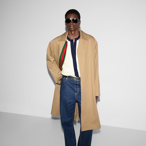 Cardigan aus Baumwolle mit Intarsie