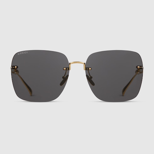 Low nose bridge fit square sunglasses